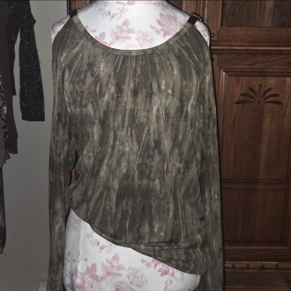 MICHAEL Michael Kors Olive Long Sleeve Top